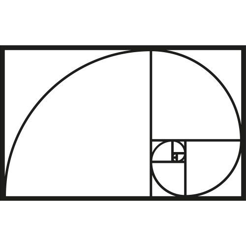 Wallity Metalna zidna dekoracija, Golden Ratio slika 1