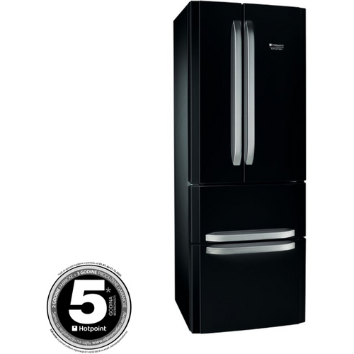 Hotpoint E4D B C1 kombinovani frižider, No Frost, visina 195.5 cm, širina 70 cm, crna boja slika 1