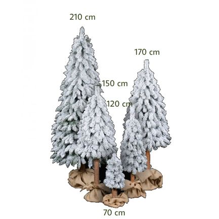 Umjetno božićno drvce - NATUR GORSKA SMREKA SNJEŽNA - 210cm