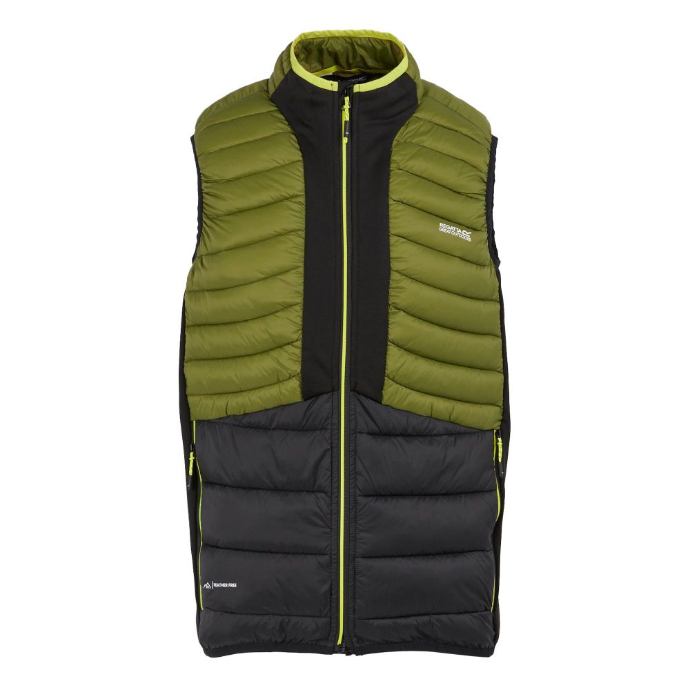 Regatta Muški prsluk Leedre Hybrid BW Nephrite Green/Black slika 1
