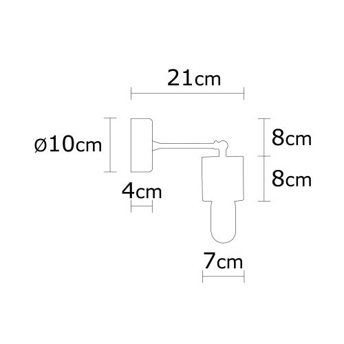 Xanthos - N-865 Prirodna Zidna Lampa slika 8