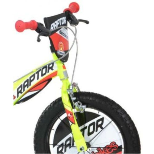 Dječji bicikl 14" Raptor žuti Dino Bikes slika 2