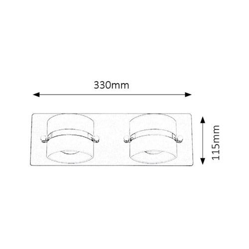 Rabalux Tony zidna lampa za kupatiloLED 2x5W, hrom,IP44 Kupatilska rasveta slika 3