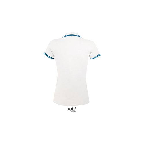 PASADENA WOMEN ženska polo majica sa kratkim rukavima - Bela/aqua, XL  slika 6