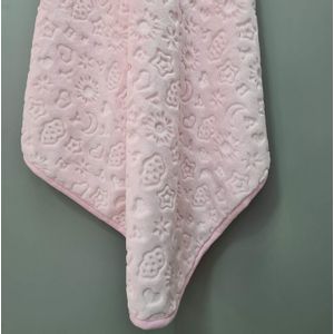 Ćebe CB EMBOSS BABY BLANKET - PEMBE