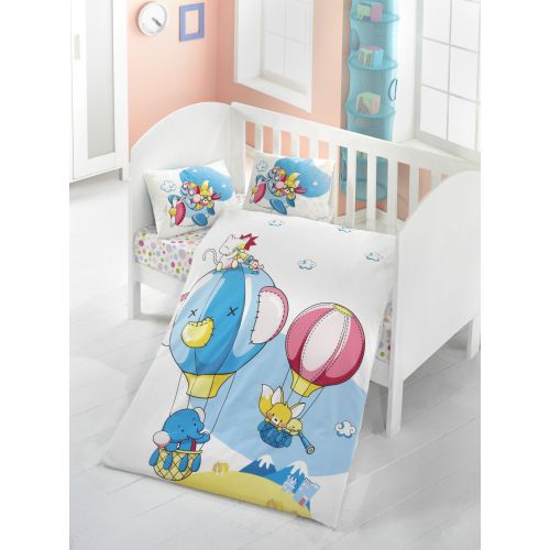 Colourful Cotton Komplet posteljine za bebe od ranforcea Macera slika 1