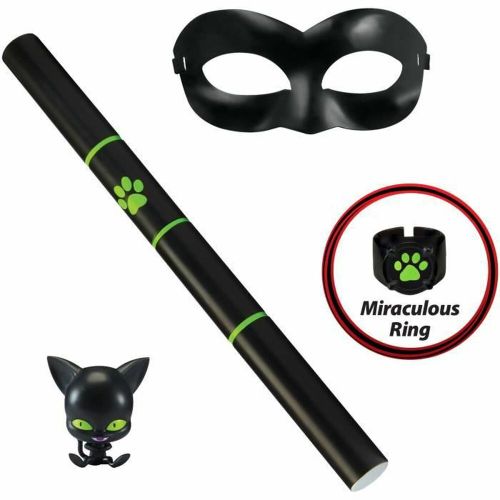 Svečana odjeća za djecu Miraculous: Tales of Ladybug & Cat Noir Transformation Set - Cat Noir, 4 dijelova, crna slika 7