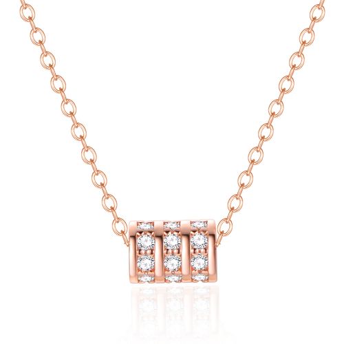 Crystal Vision lančić Tube rose gold slika 1