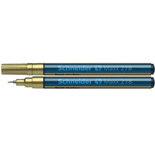 Flomaster Schneider, Paint marker Maxx 278, 0,8 mm, zlatni slika 2