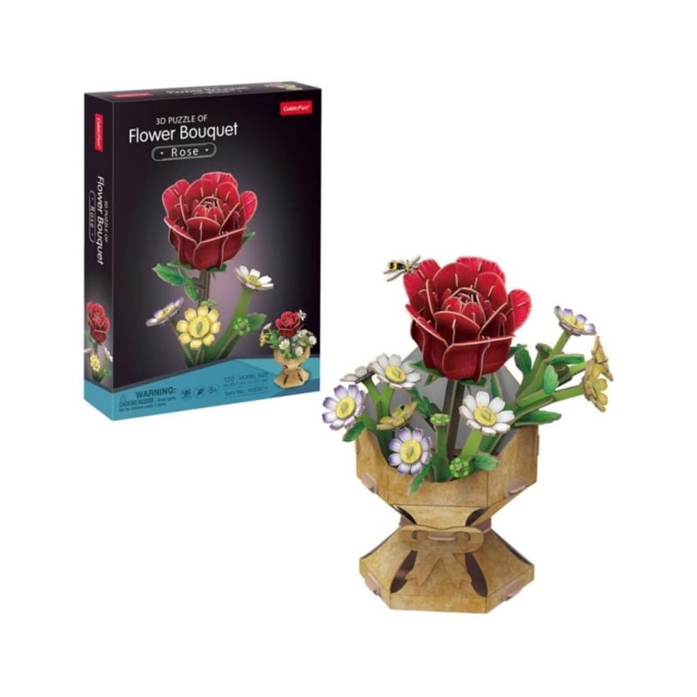 CubicFun CBF233013 3D Puzzle Flower Bouquet - Rose W3301h slika 1