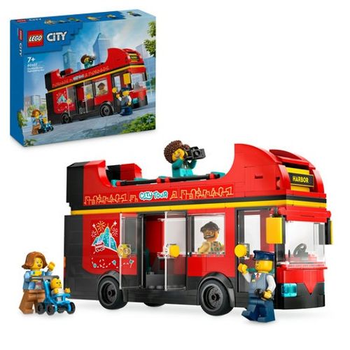 LEGO® CITY 60407 Crveni turistički autobus na kat slika 1