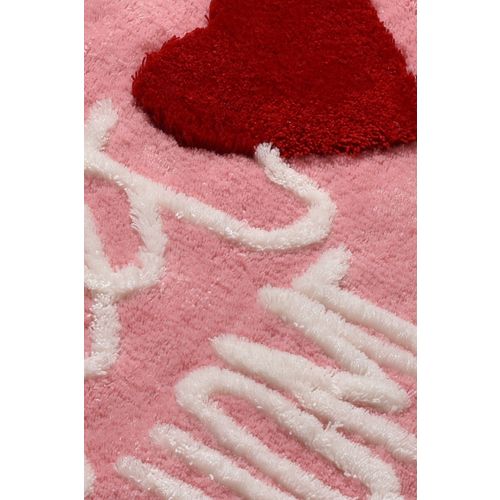 Home Sweet Home - Pink Pink Acrylic Bathmat Set (3 Pieces) slika 3