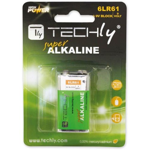 TECHLY BATERIJE 9V LR61 ALKALINE slika 2