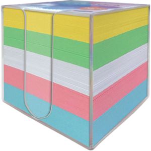 Blok kocka u PVC pakiranju 9x9x9 - 5 boja, 850 listova PAPERLINE 22867N 82I