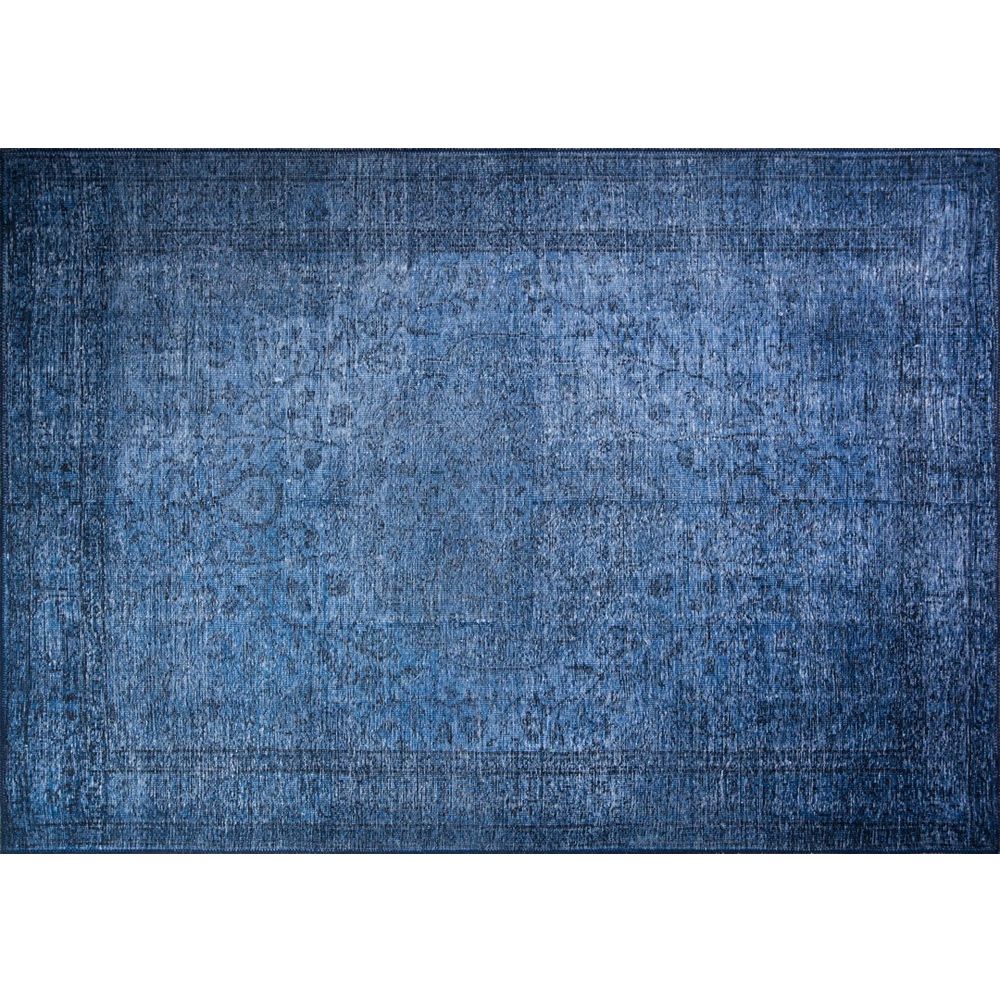 Dorian Chenille - Tamnoplavi AL 138 Višenamjenski Tepih (75 x 150 cm) slika 1