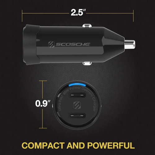 SCOSCHE, PowerVolt PD60, auto punjač, dual port 60W USB-C, PPS slika 5