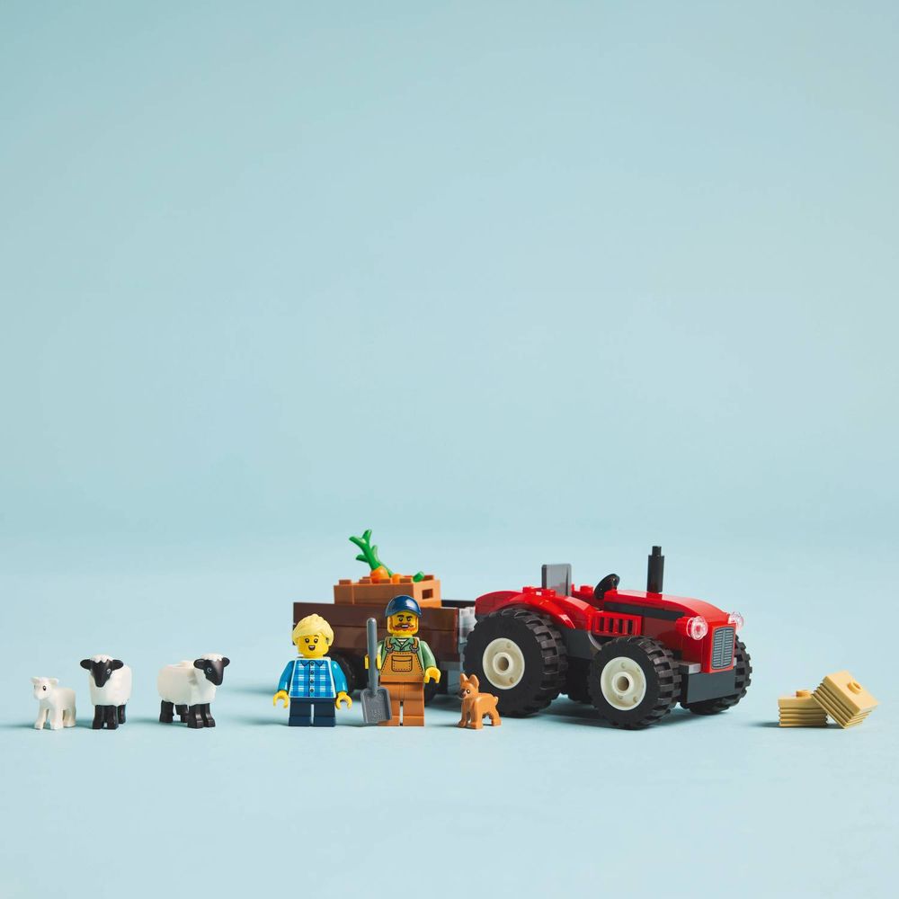 LEGO 60461 Crveni traktor sa prikolicom i ovcama slika 10
