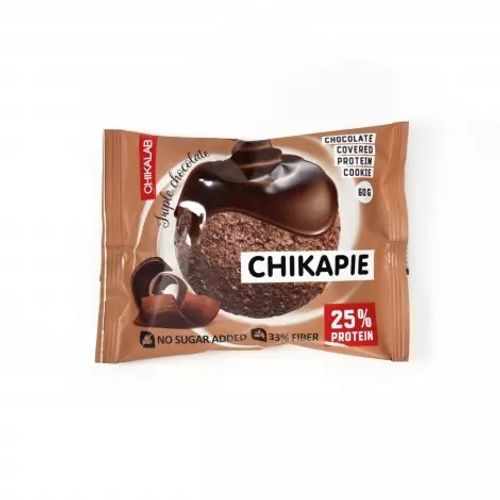 CHIKALAB - CHIKAPIE Čokoladom preliven proteinski cookie sa punjenjem Triple Choco 60g slika 2