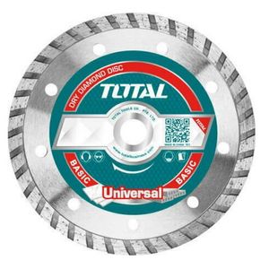 TOTAL Univerzalna turbo dijamantska rezna ploča 125mm suvo/mokro TAC2131253M