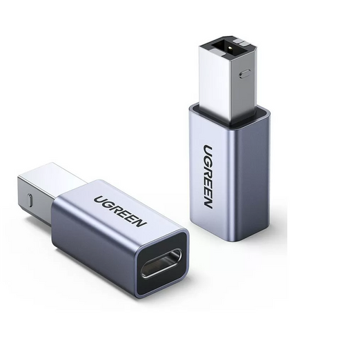 Ugreen USB-C ženski na USB-B adapter - srebrni, 1 kom slika 1