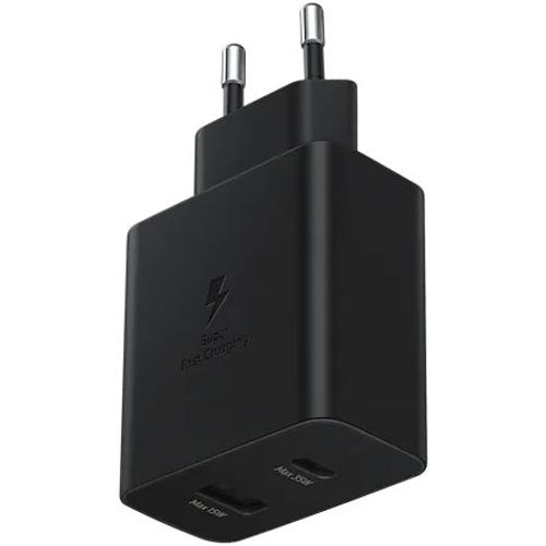 Ultra Brzi kućni punjač 35W DUO TipC + USB A, crni slika 2