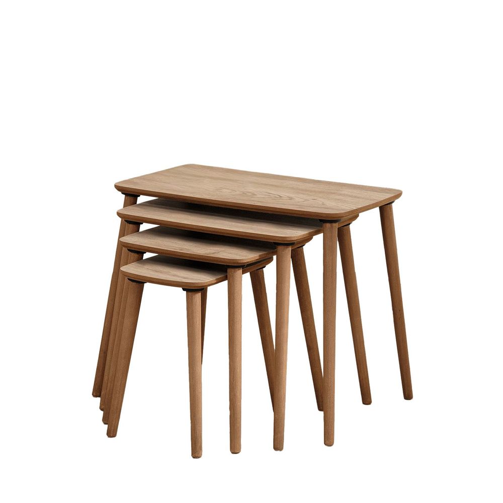 Nesting Table Luci - Set od 4 komada u boji hrasta slika 5