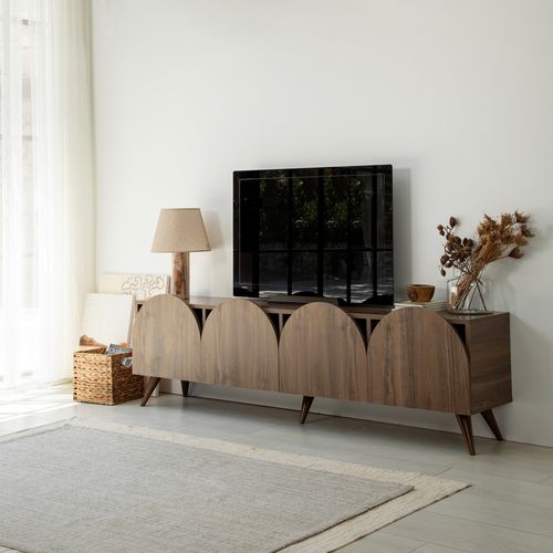 Mesta - Walnut v2 Walnut TV Stand slika 1