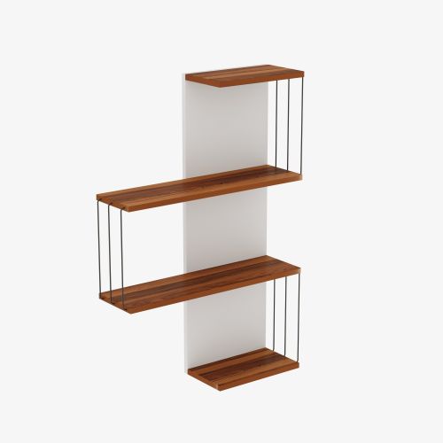 Cambel - Walnut Walnut Wall Shelf slika 2