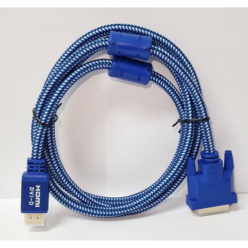 Kabl HDMI na DVI(24+1) (m/m) 1.8m, plavi slika 1