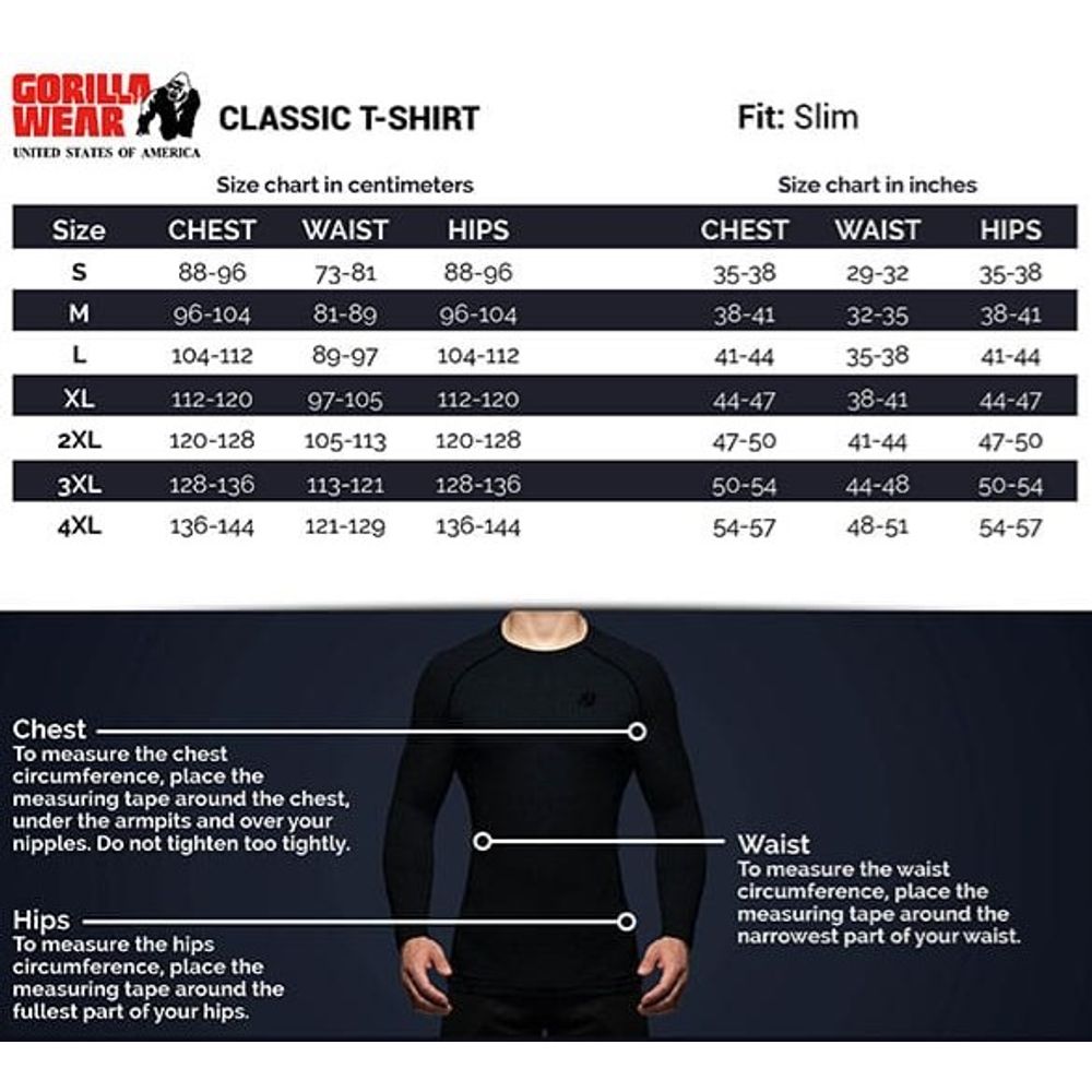 Gorilla Wear CLASSIC Majica, Plavosiva slika 4