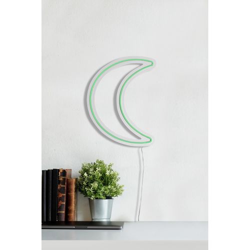 Wallity Ukrasna plastična LED rasvjeta, Crescent - Green slika 13
