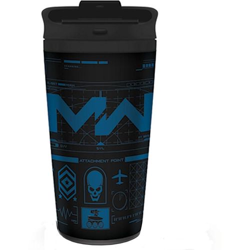 PYRAMID CALL OF DUTY MODERN WARFARE 4 (ICONS) METAL TRAVEL MUG slika 1