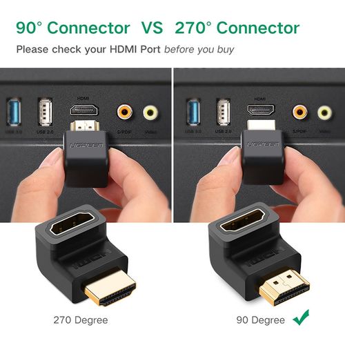 Ugreen HDMI M na Z kutni adapter - u polietilenskoj vrećici slika 5