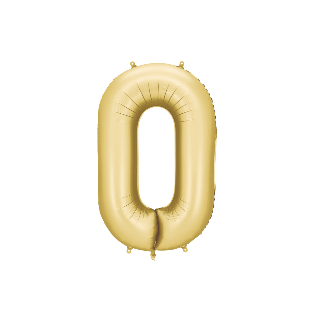 FB1S-0-019 Folijski balon Matt Zlatni 86 cm slika 1