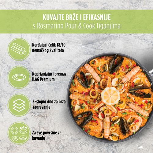 Tiganj Rosmarino Pour&Cook - 28cm slika 3