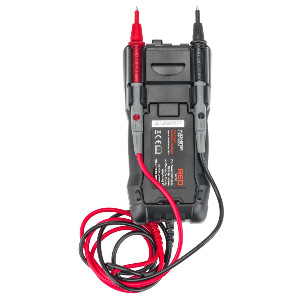 RED TECHNIC RTMMT0005 600V DIGITALNI MULTIMETAR slika 6