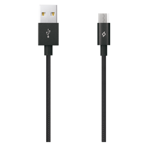 Ttec Kabel - Micro USB  to USB (1,20m)- Black - Alumi Cable