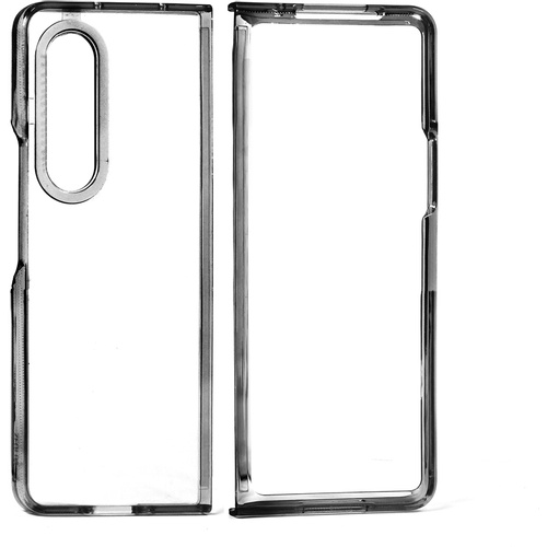 Torbica Clear TPU za Samsung Z Fold 3 crna slika 1