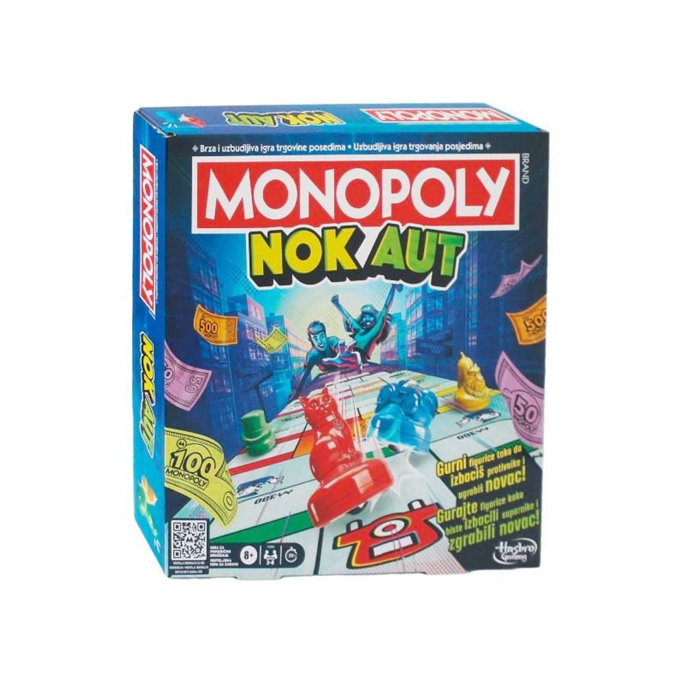 F8995 MONOPOLY KNOCKOUT DRUŠTVENA IGRA slika 1