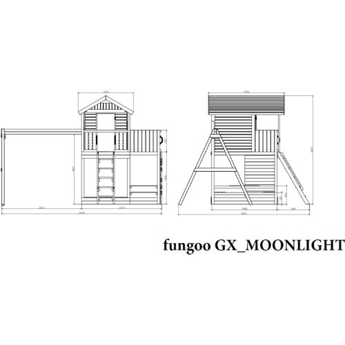 Fungoo Set Moonlight - Drveno Dečije Igralište slika 6