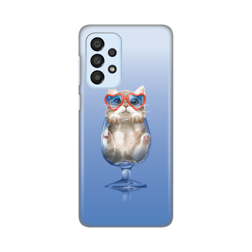 Torbica Silikonska Print za Samsung A336B Galaxy A33 5G Funny Cat slika 1