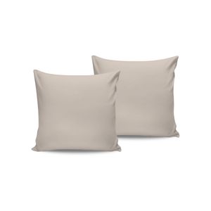 Set jastučića od satena (2 komada) De Cream, boje: krem