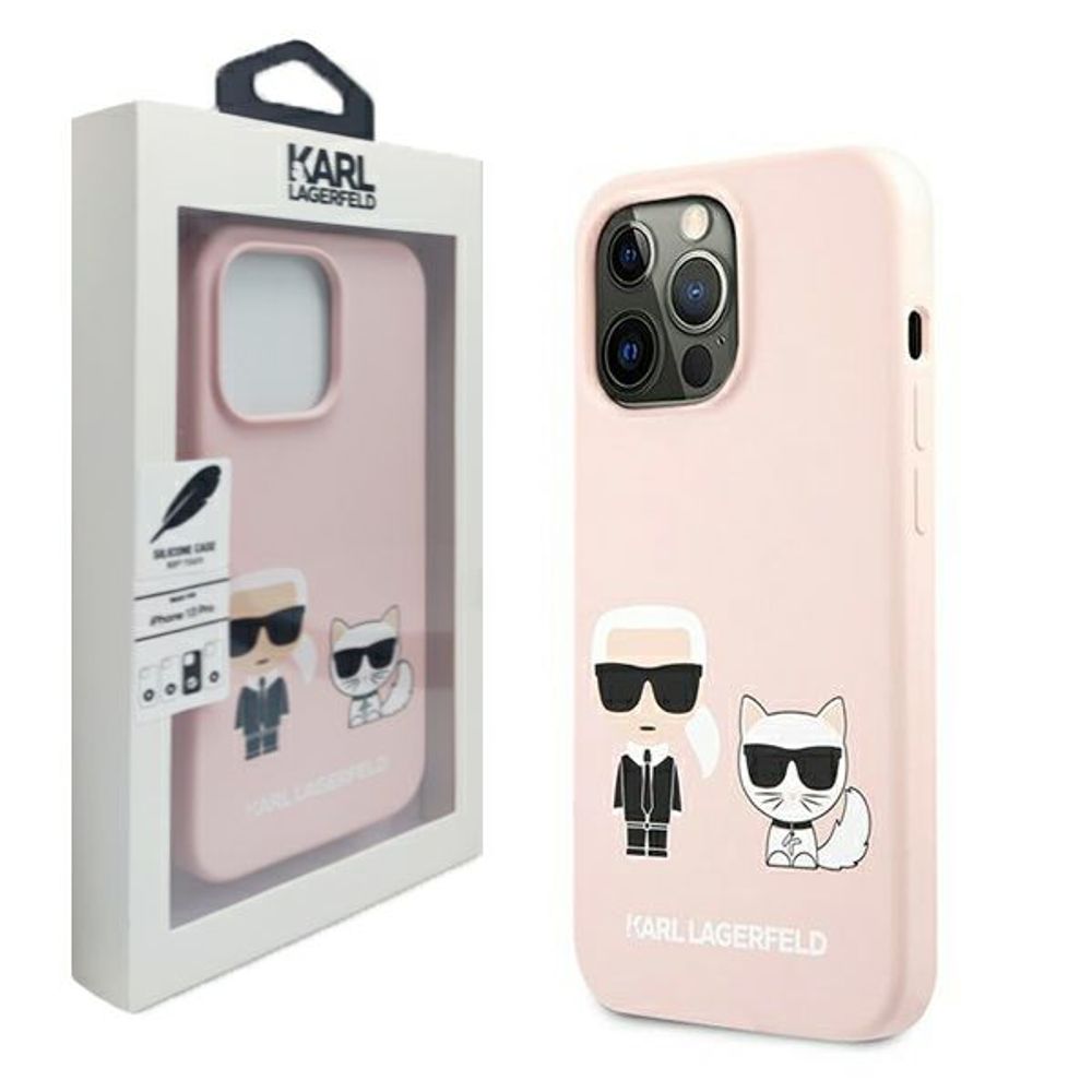 TPU Karl Lagerfeld maska za iPhone 13 Pro KLHCP13LSSKCI slika 1