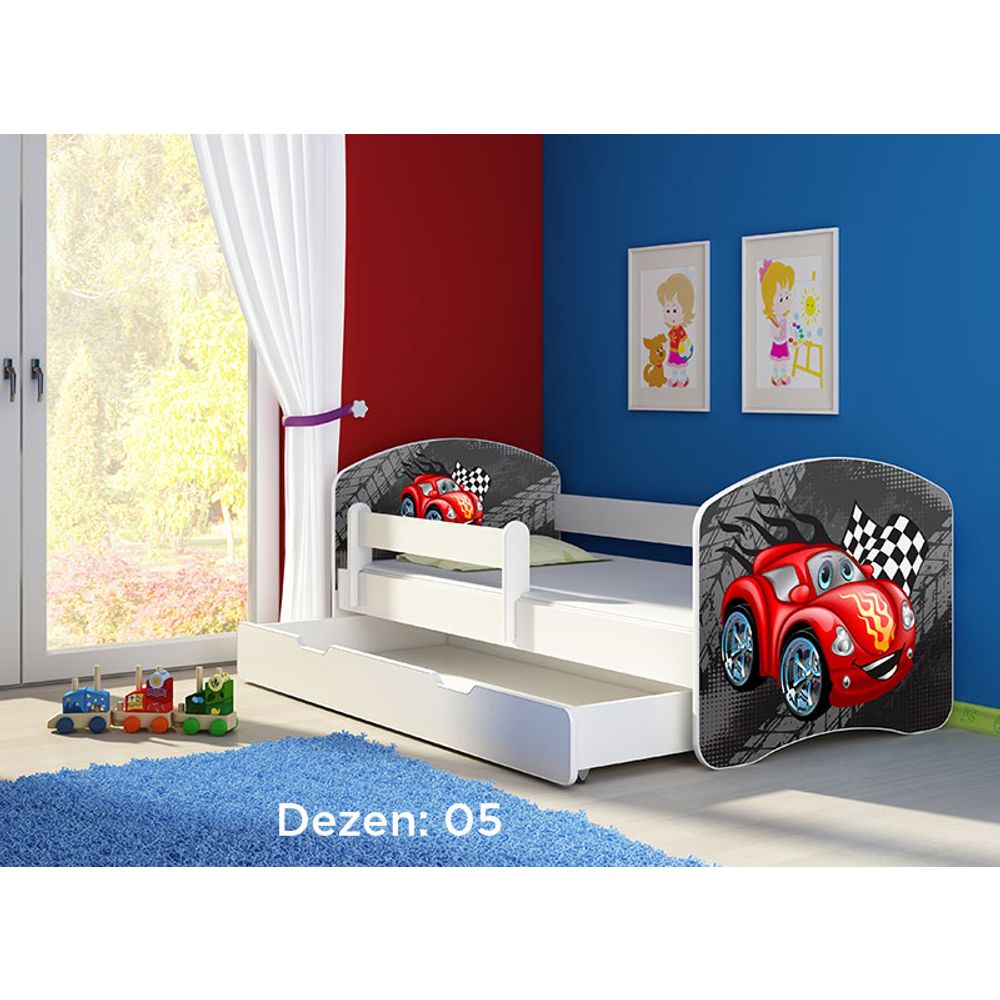 ACMA Dječiji krevet Acma II sa ladicom White - 160x80cm - Dezen 05 slika 2