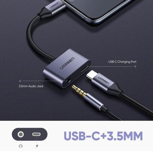 Ugreen USB-C na 3.5mm + USB-C hub adapter slika 4