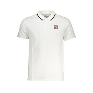 FILA MEN'S WHITE SHORT SLEEVED POLO SHIRT