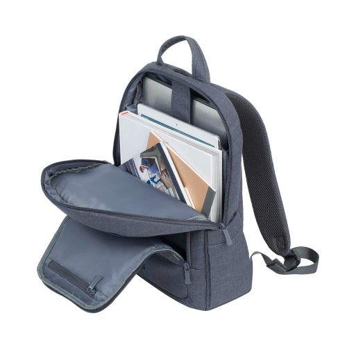 Ruksak RivaCase 15.6" Alpendorf 7560 Grey laptop Canvas backpack slika 7