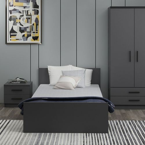 Woody Fashion Krevet, Kale Bedstead 120 x 200 - Anthracite slika 4