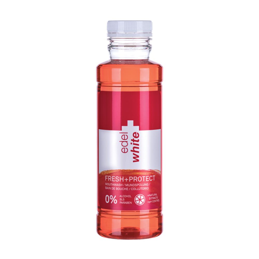 Edel White Tečnost za ispiranje usta Fresh + Protect 400ml slika 1