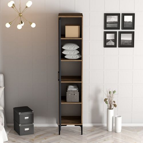 Kumsal R - Walnut, Anthracite Walnut
Anthracite Wardrobe slika 3